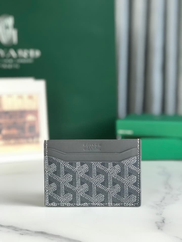 Goyard Card Holder in Black Pattern