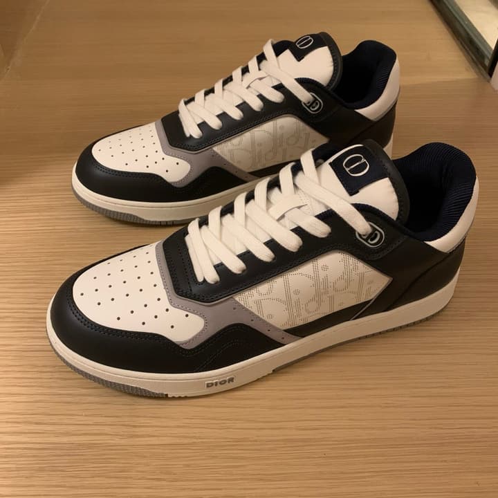 Dior B27 Uptown HYLTON NEL Limited Edition Low-Top Sneakers in White And Black