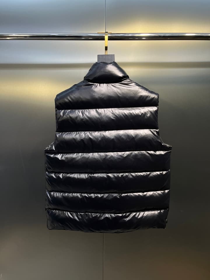 Moncler Unisex Down Vest in Gold