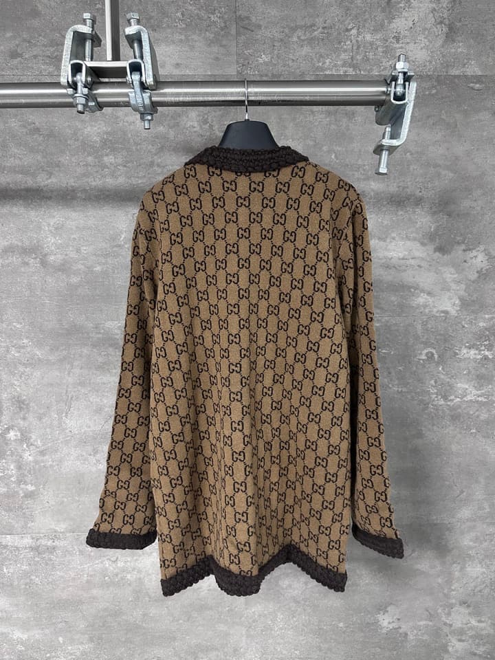 Gucci GG Logo Wool Cardigan – 25SS