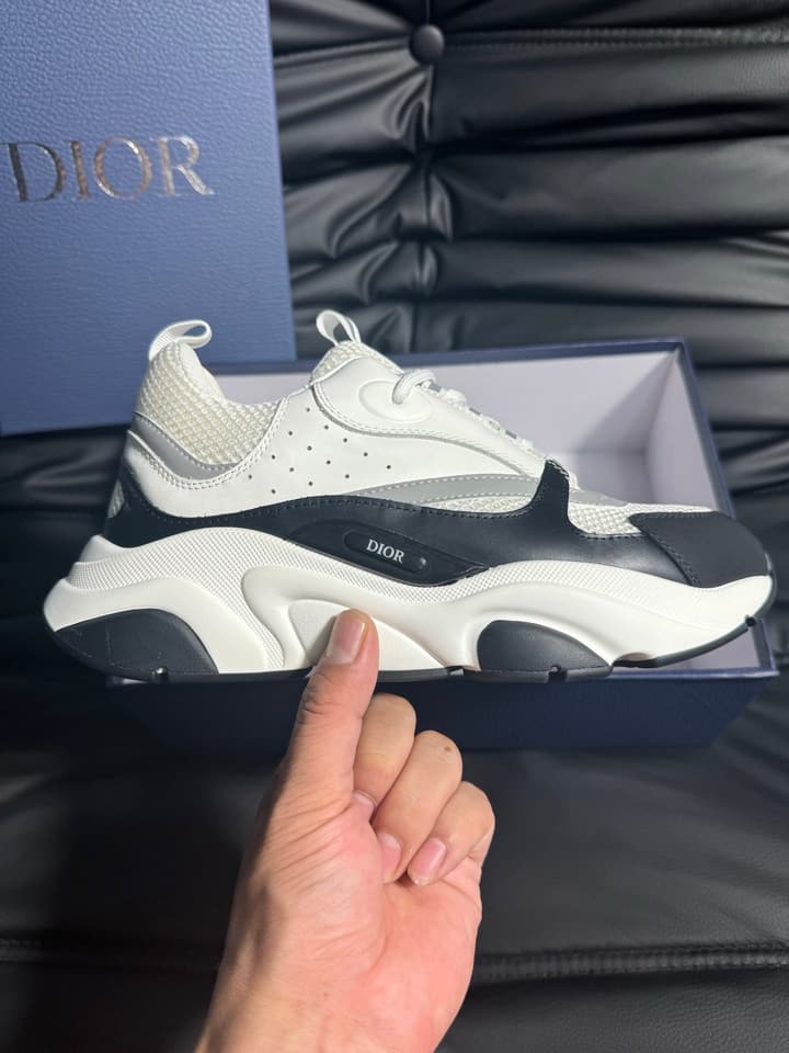 Dior B22 Calfskin Sneakers in Black