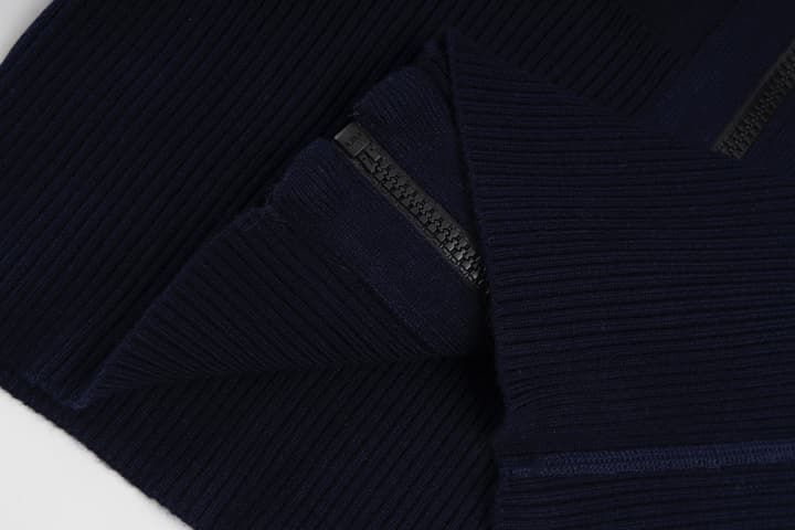 Dior Reversible Oblique Zipper Knit Cardigan – 25FW in Navy Blue