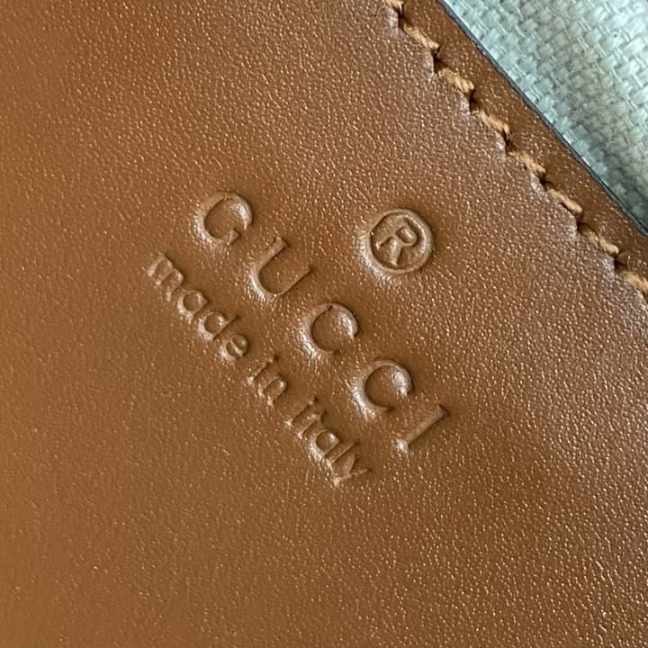 Gucci Jackie Mini Crystal-Embellished Shoulder Bag in Brown/G-Fabric Small Diamonds
