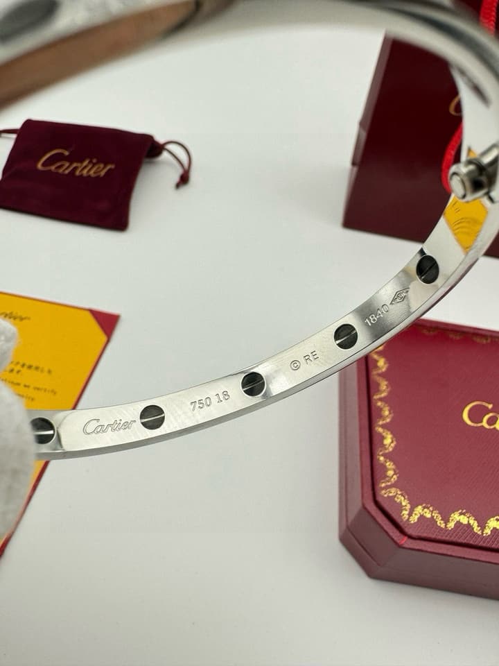 Cartier LOVE Pave Bracelet in Rose Gold Tone Bracelet
