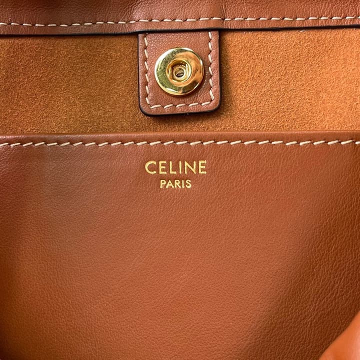 Celine Mini Cuir Cabas Triomphe Tote Bag – 2024SS in Beige