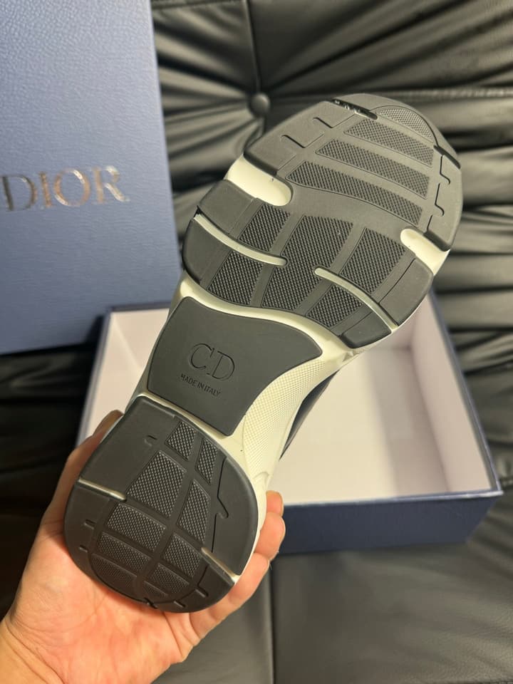 Dior B22 Calfskin Sneakers in Black