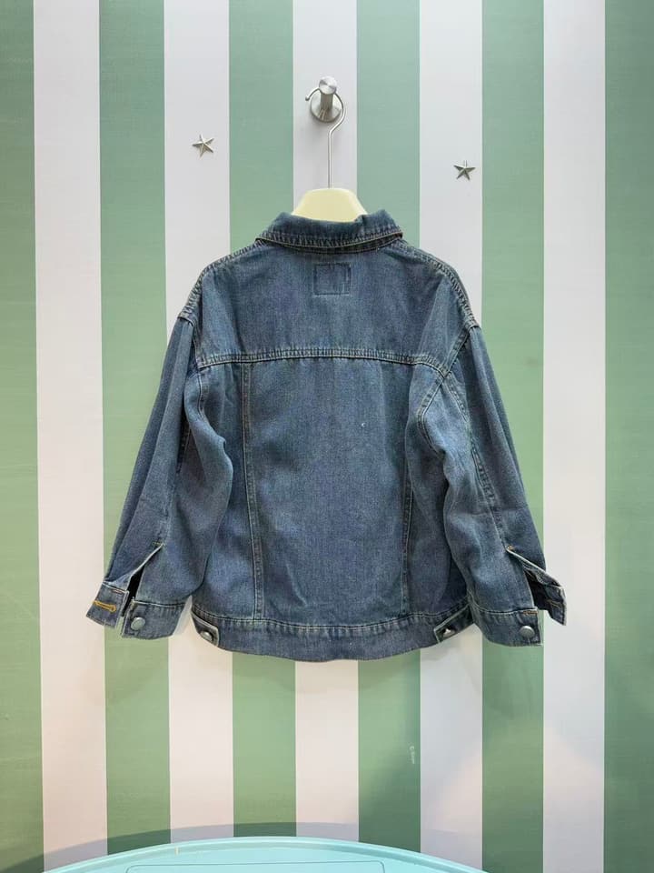 Ralph Lauren Kids Denim Shirt Jacket – 2025SS Collection in Medium Wash Blue Denim