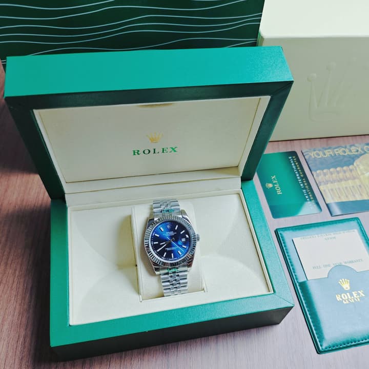 Rolex Datejust 41mm Blue Dial Oystersteel Watch