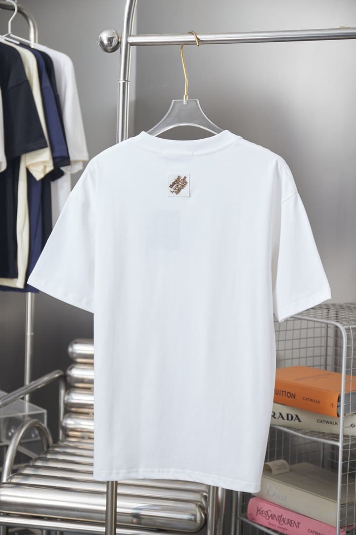 Louis Vuitton Sequin Embroidered Patchwork T-Shirt – 2026SS Early Spring Collection in Black