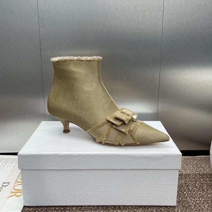 Dior J'Adior Adiorble Tassel Ankle Boots – 2024 Fall/Winter Collection in Black High Heel