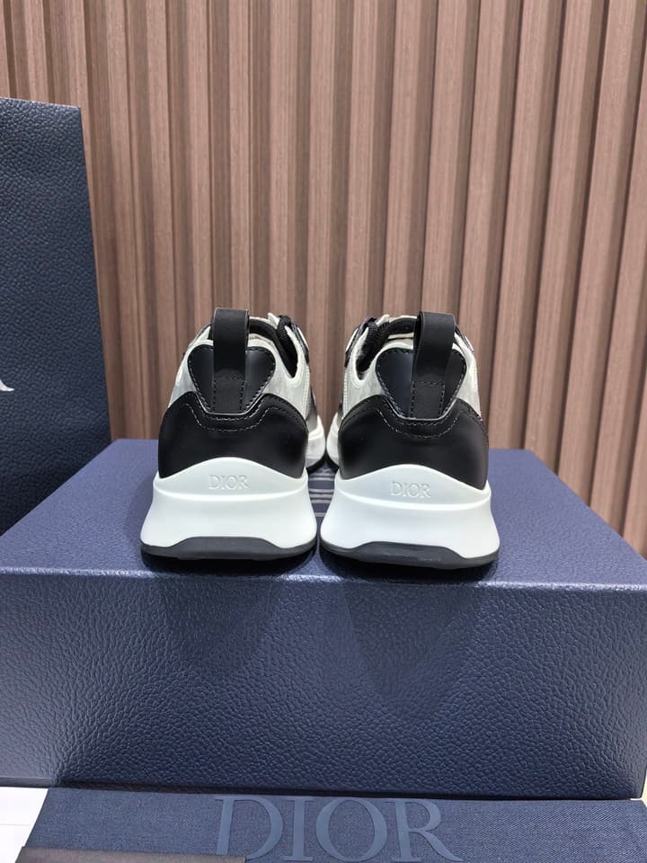 Dior Men's Leather Sneakers – New Collection in All Black