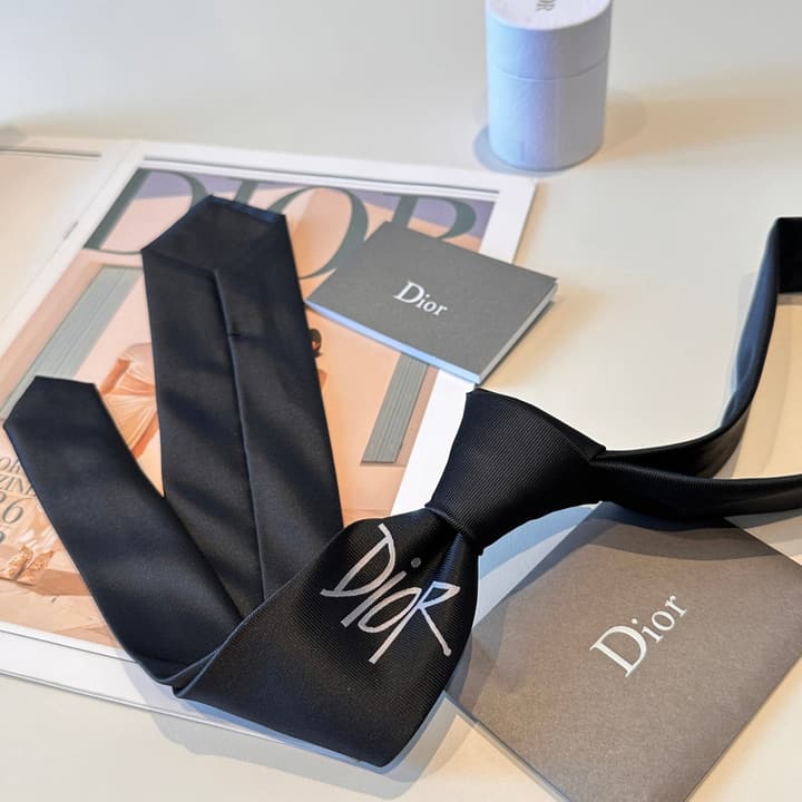 Dior Men's CD Embroidered Tie