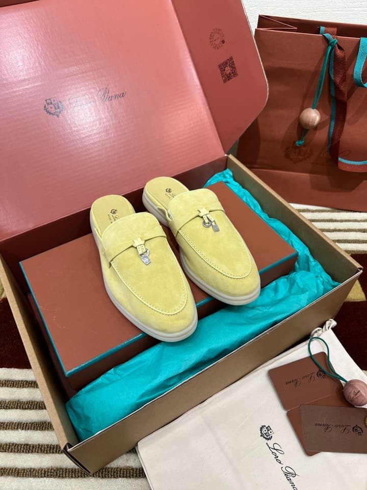 Loro Piana Women's Mules in Aqua Blue Suede
