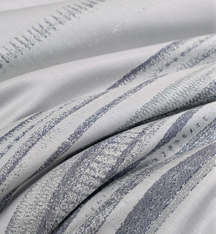 Hotel Grand Pima Cotton & Silk Jacquard Four-Piece Bedding Set in Cool Gray Jacquard