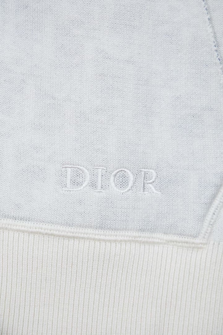 Dior CD Monogram Jacquard Cardigan – 24SS in Dark Grey