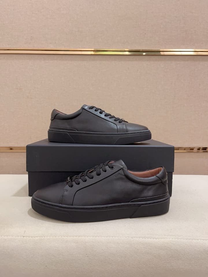 Boss Premium Casual Men's Sneakers in Black Monochromatic