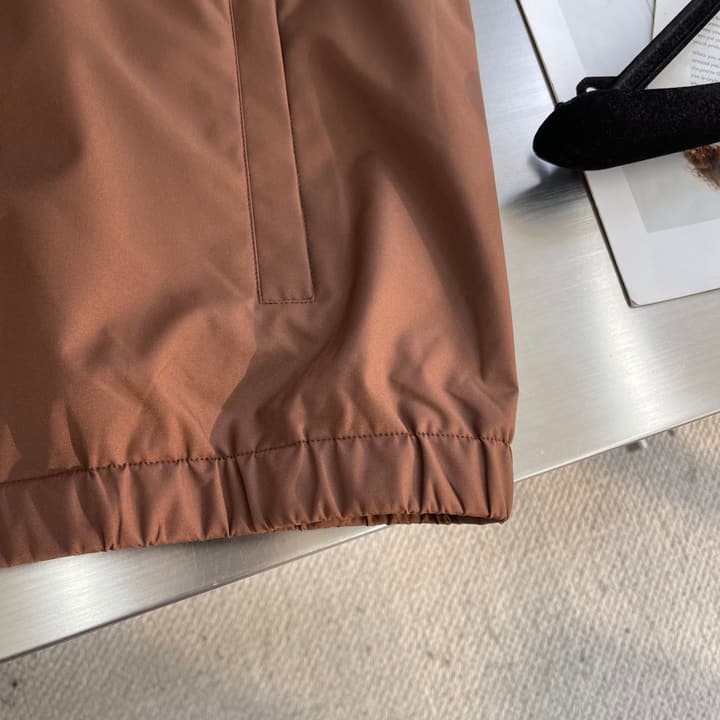 Loro Piana WindBelt Storm System Flight Jacket in Russet Brown