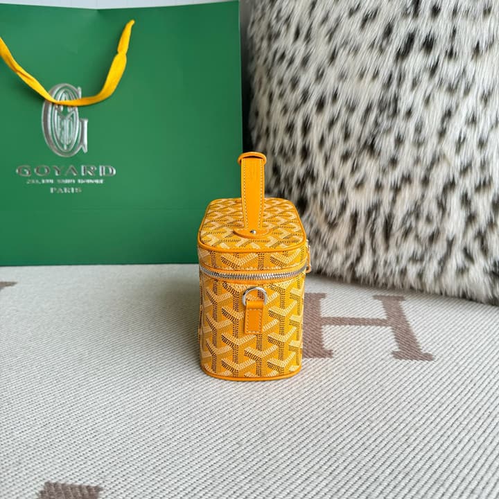 Goyard Muse Mini Vanity Case in Bright Orange Goyardine