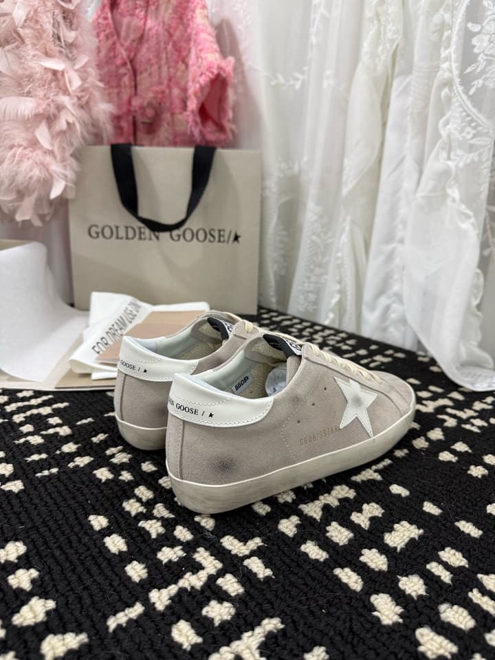 Golden Goose Super Star Rhinestone Leather Sneakers