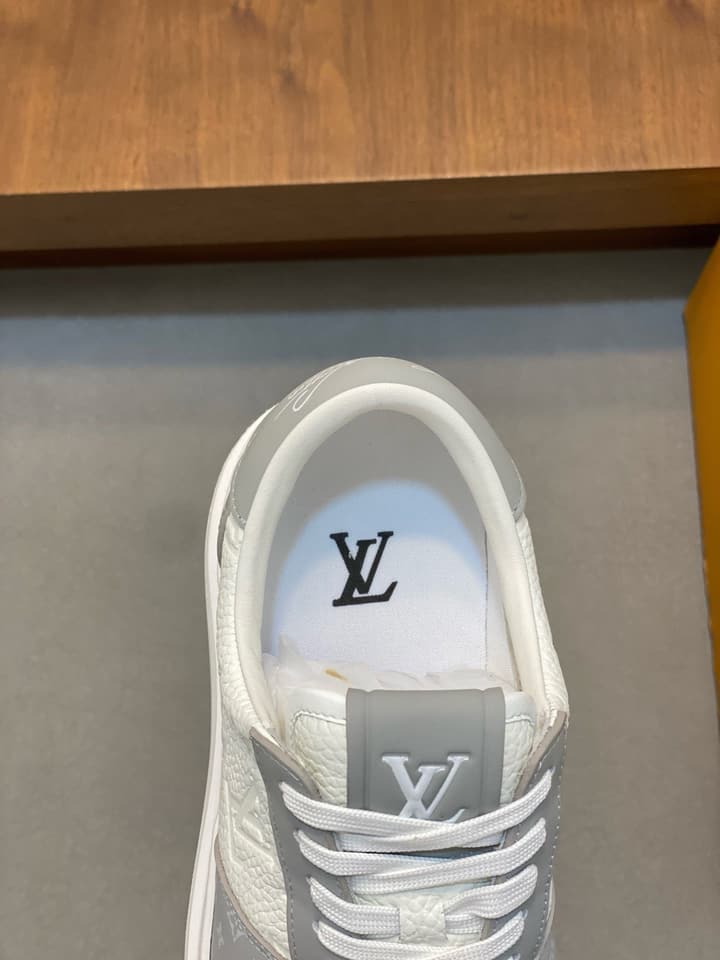 Louis Vuitton Nappa Leather Lightweight Sneakers in All White