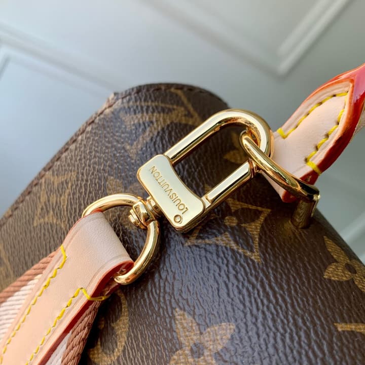 Louis Vuitton Cluny Mini Handbag in Monogram Canvas With Natural Leather Trim