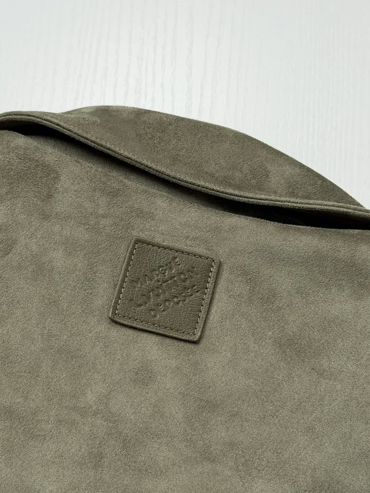 Louis Vuitton 3D V Embroidered Suede Workwear Jacket