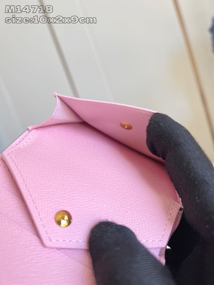 Louis Vuitton Charms Pocket Wallet in Monogram With Gold Disc Charm