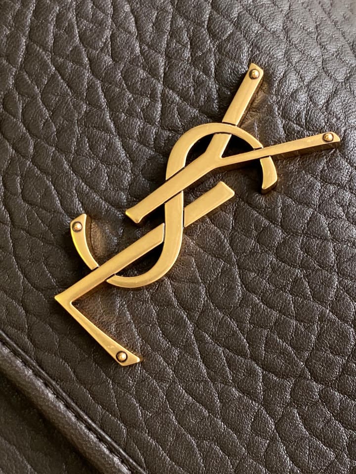 Saint Laurent Niki Medium Flap Bag in Cream Leather