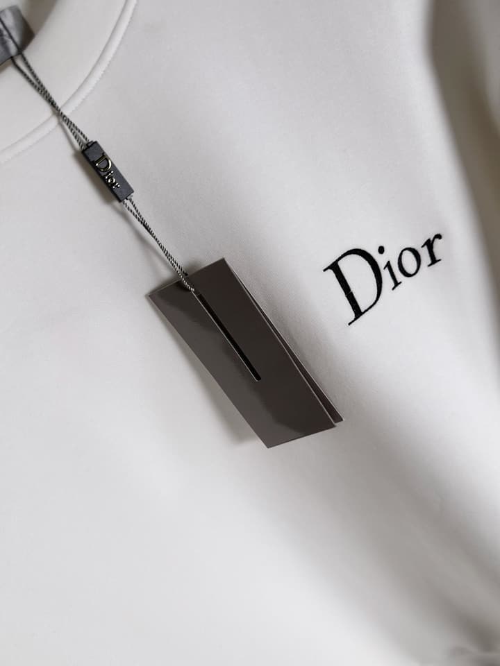 Dior Air Layer Crewneck Sweatshirt – 2025FW in Black Large Logo