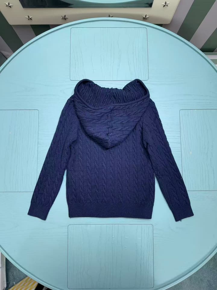 Ralph Lauren Classic Knit Cardigan – Kids Collection – 2025SS in Navy Blue Knit Cardigan