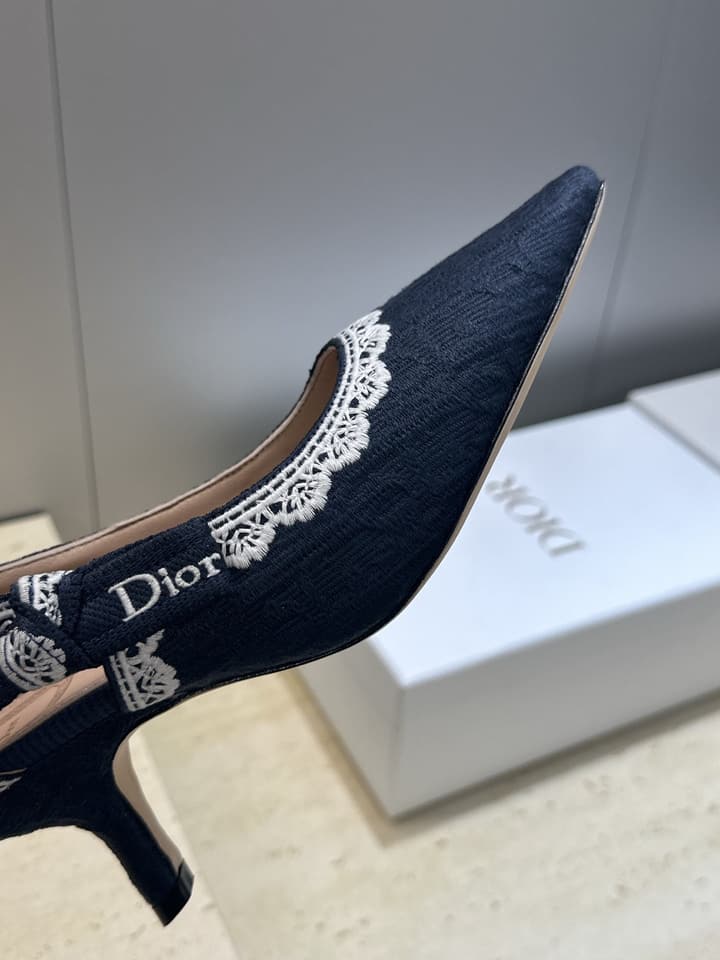 Dior J'Adior Dentelle Jelly Bow Pumps – 2026 Early Spring Collection in Black 6.5cm Heel