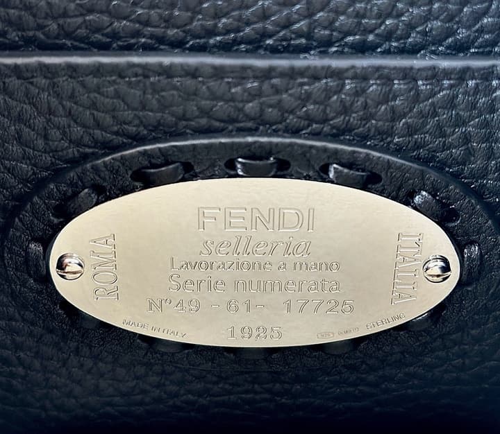 Fendi Peekaboo I See You Petite Satchel in Classic Black