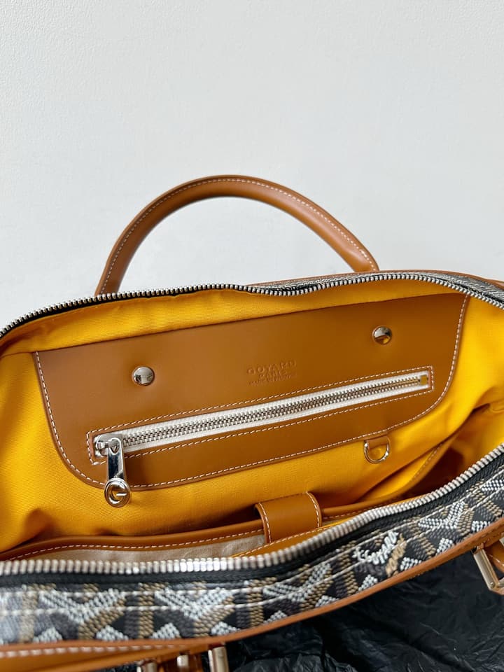 Goyard Men's Professional Briefcase – Black/Brown in Black And Tan