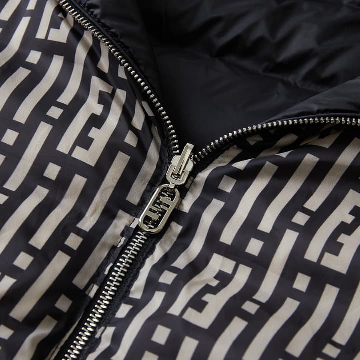 Fendi Reversible Down Jacket in Ff Stripes Pattern