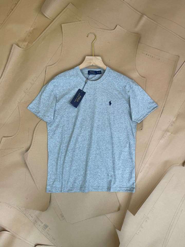 Ralph Lauren Classic Embroidered Cotton T-Shirt in Black