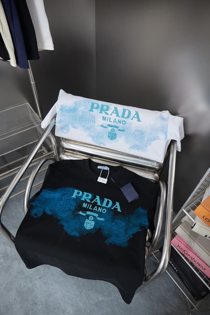 Prada Embroidered Logo T-Shirt – 26SS Early Spring Collection in Black