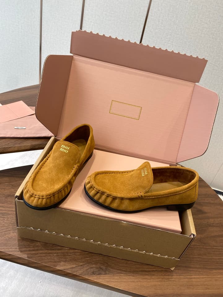 Miu Miu Loafers – 25SS Autumn/Winter Collection in Black Suede