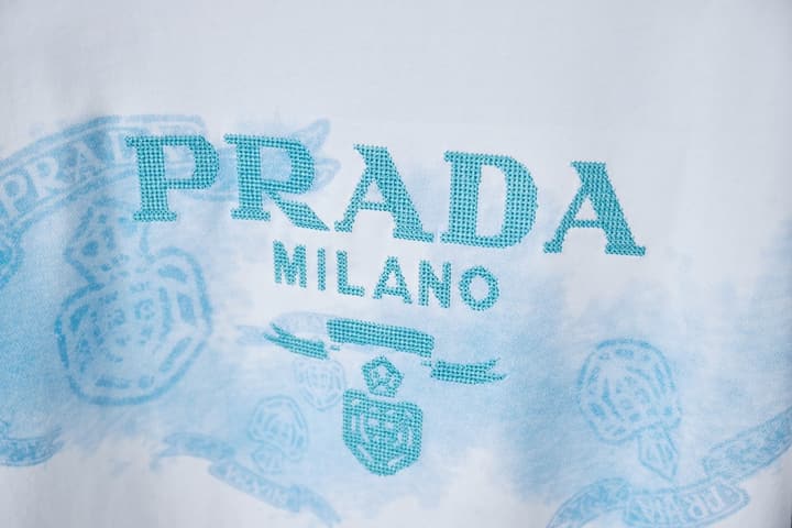 Prada Embroidered Logo T-Shirt – 26SS Early Spring Collection in Black