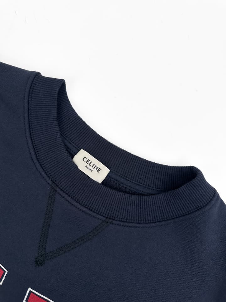 Celine Printed Logo Collegiate Sweatshirt