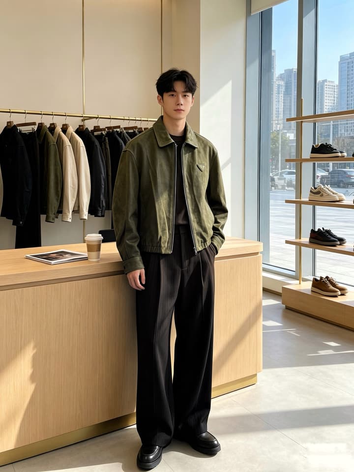 Prada Imported Leather Jacket