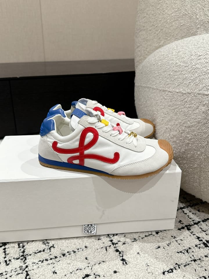 Loewe Ballet Runner 2.0 Unisex Sneakers – 2025 Collection in White And Light Blue