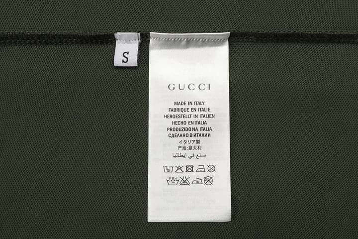Gucci Digital Print Small Letter Logo T-Shirt – 2025SS in Army Green