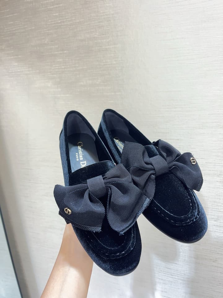 Dior Diorissimo Velvet Loafers – 2025 Autumn Collection