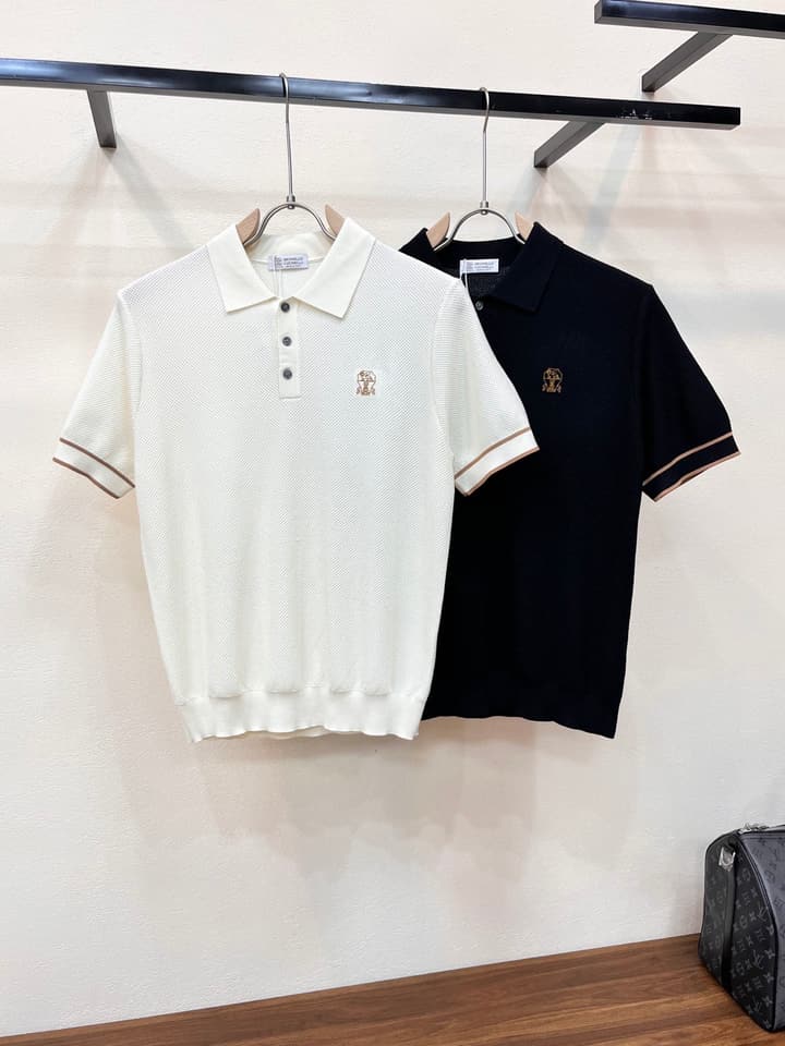 Zegna Minimalist Knit Polo Shirt – Spring/Summer Collection – 2026SS in Black