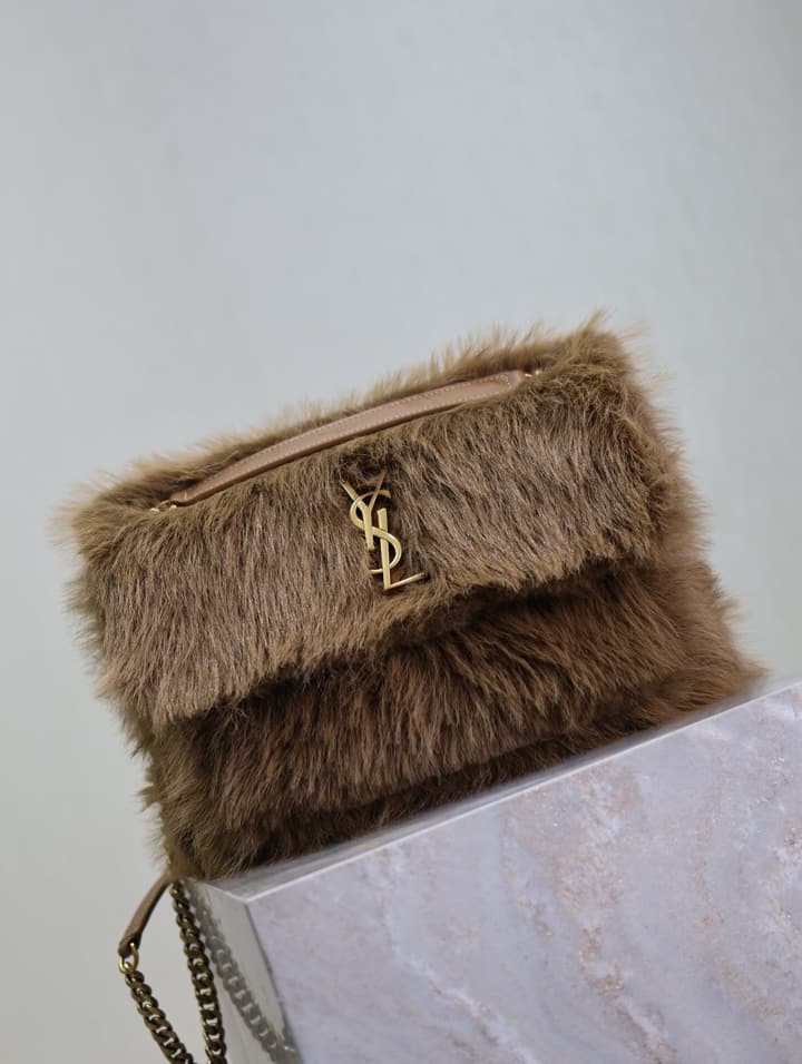 Saint Laurent Niki Rabbit Fur Shoulder Bag – Autumn/Winter Collection