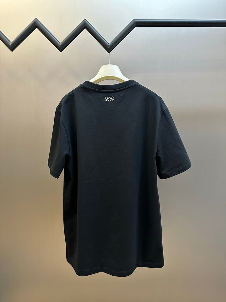 Loewe 1846 Anniversary Ghost Crewneck T-Shirt – Spring/Summer Collection in Black