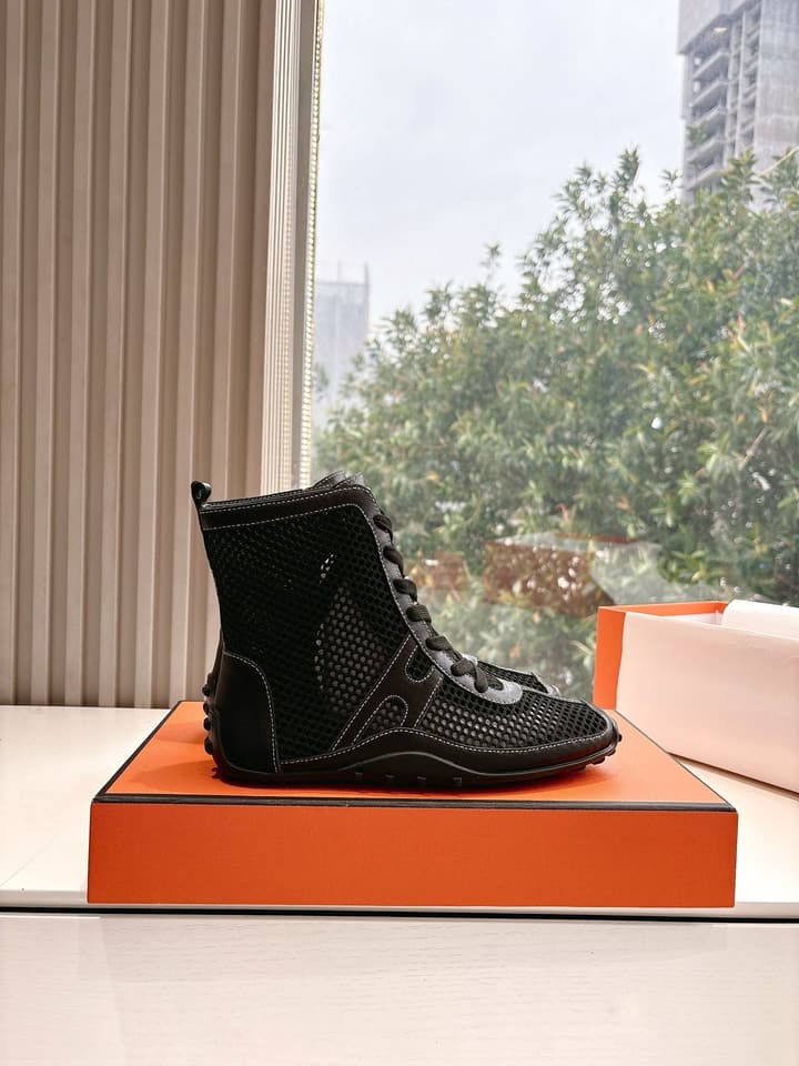 Hermès Bouncing Mesh Sneakers in Black