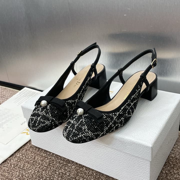 Dior Ballet Cannage Low-Heel Ballerina Flats – 2024 Spring/Summer Collection in Black Patent