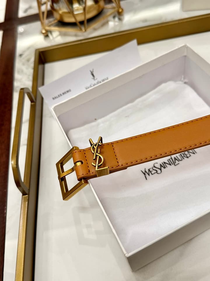 Saint Laurent Classic Leather Belt – 3.0cm