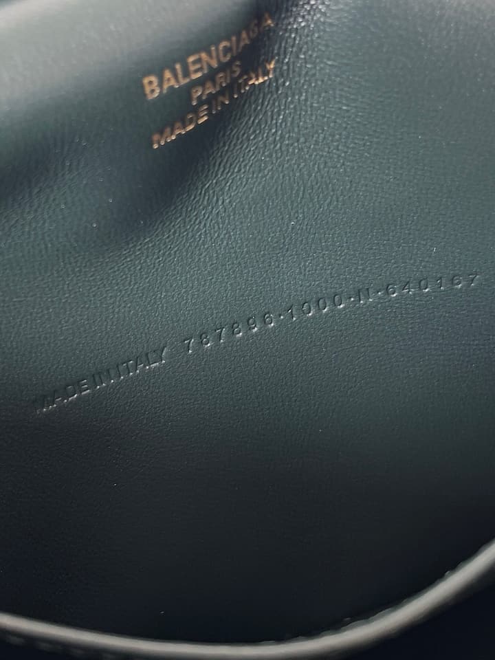 Balenciaga Rodeo Mini Handbag – Quiet Luxury Collection in Dark Green Leather